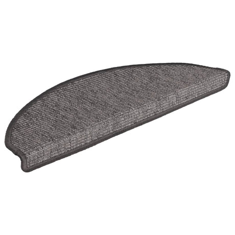 Vidaxl -Treppenmatten 15 ST 65x21x4 cm Beige und graue Hemisphäre groß