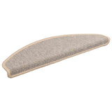 Vidaxx Stufenmatten 15 St. 65x21x4 cm silber halbrund groß