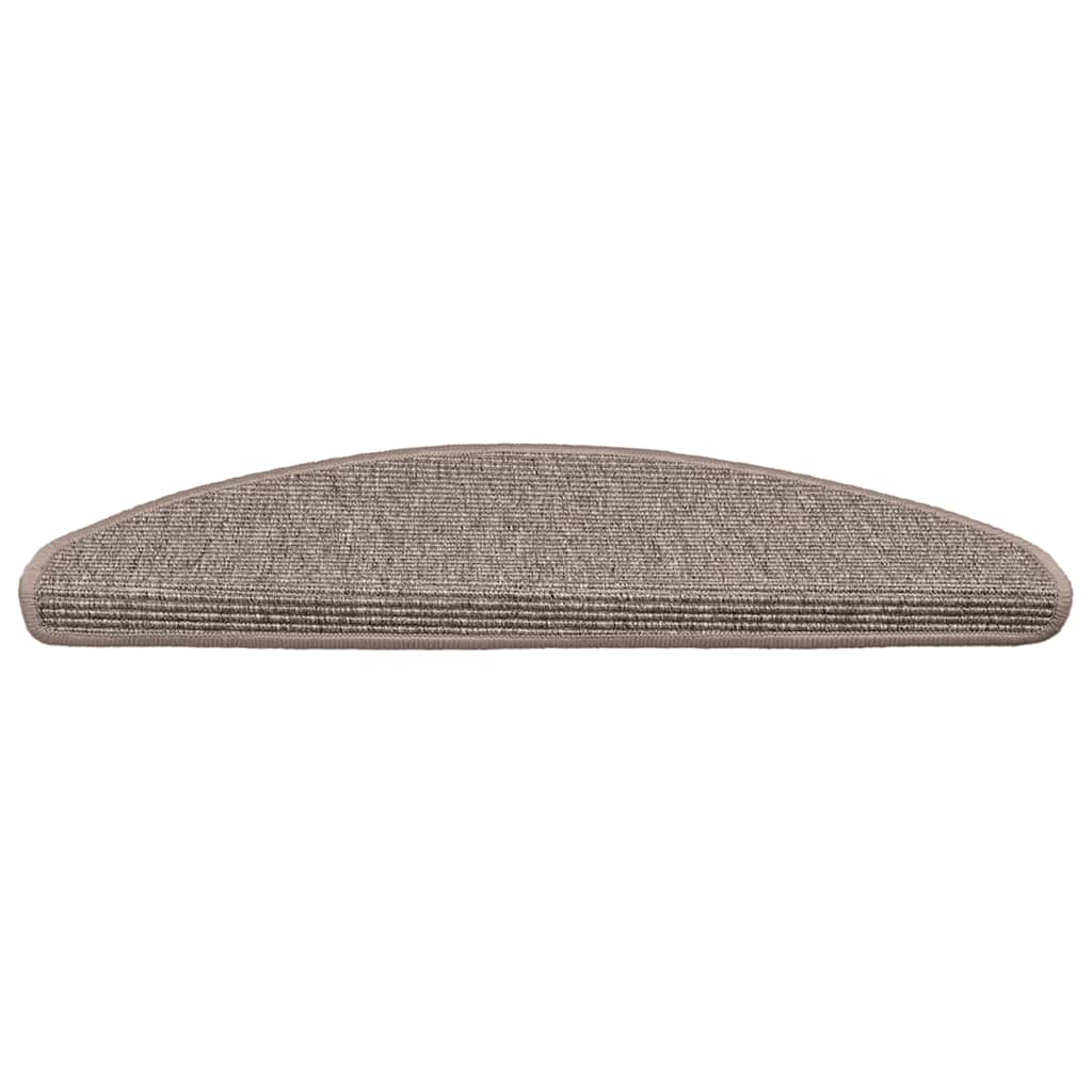 Vidaxx Stufenmatten 15 St. 65x21x4 cm dunkelbeige halbrund groß
