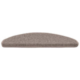 Vidaxx Stufenmatten 15 St. 65x21x4 cm dunkelbeige halbrund groß