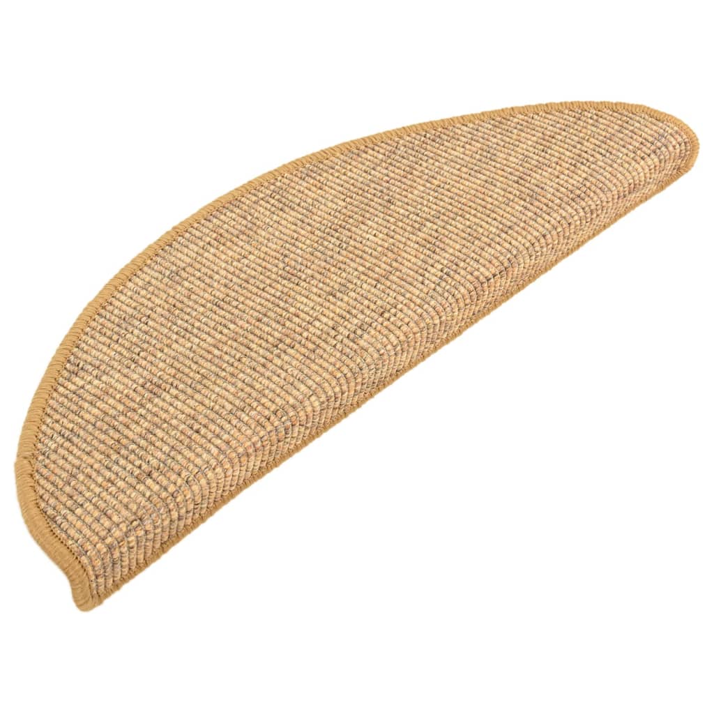 Vidaxx Stufenmatten 15 St. 65x21x4 cm Sisal halbrund groß