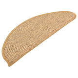 Vidaxx Stufenmatten 15 St. 65x21x4 cm Sisal halbrund groß