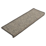 VidaXL Stufenmatten 15 Stück 65x21x4 cm Beige und Grau mit rechteckigem Rand