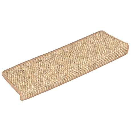 Vidaxx Stufenmatten 15 St. 65x21x4 cm hellbraun mit rechteckigem Rand