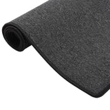 VIDAXL -Teppichläufer 50x200 cm Anthrazit -ausgelöst