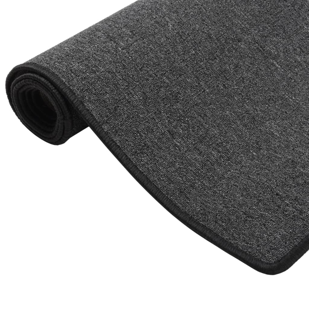 VIDAXL -Teppichläufer 80x250 cm Anthrazit -ausgelöst