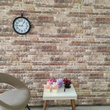 VIDAXL 10 ST WALS POREULEN 3D Multicolorored Brick EPS