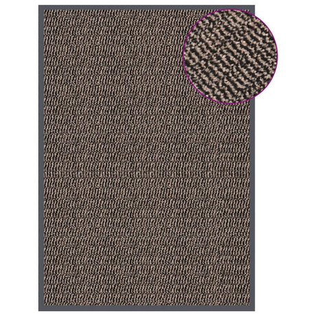 VIDAXL PORTOMAT TUFED 60x90 cm Dunkelbraun