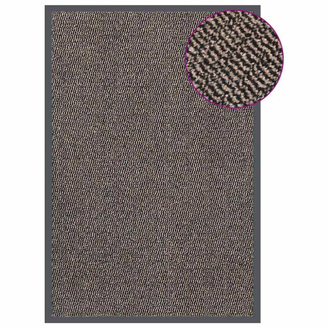 VIDAXL PORTOMAT TUFTED 80X120 CM Dunkelbraun