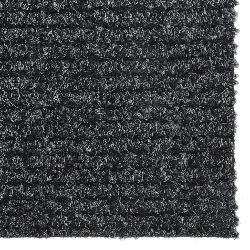 Vidaxl droogloopmat 100x250 cm anthrazit -gelöscht