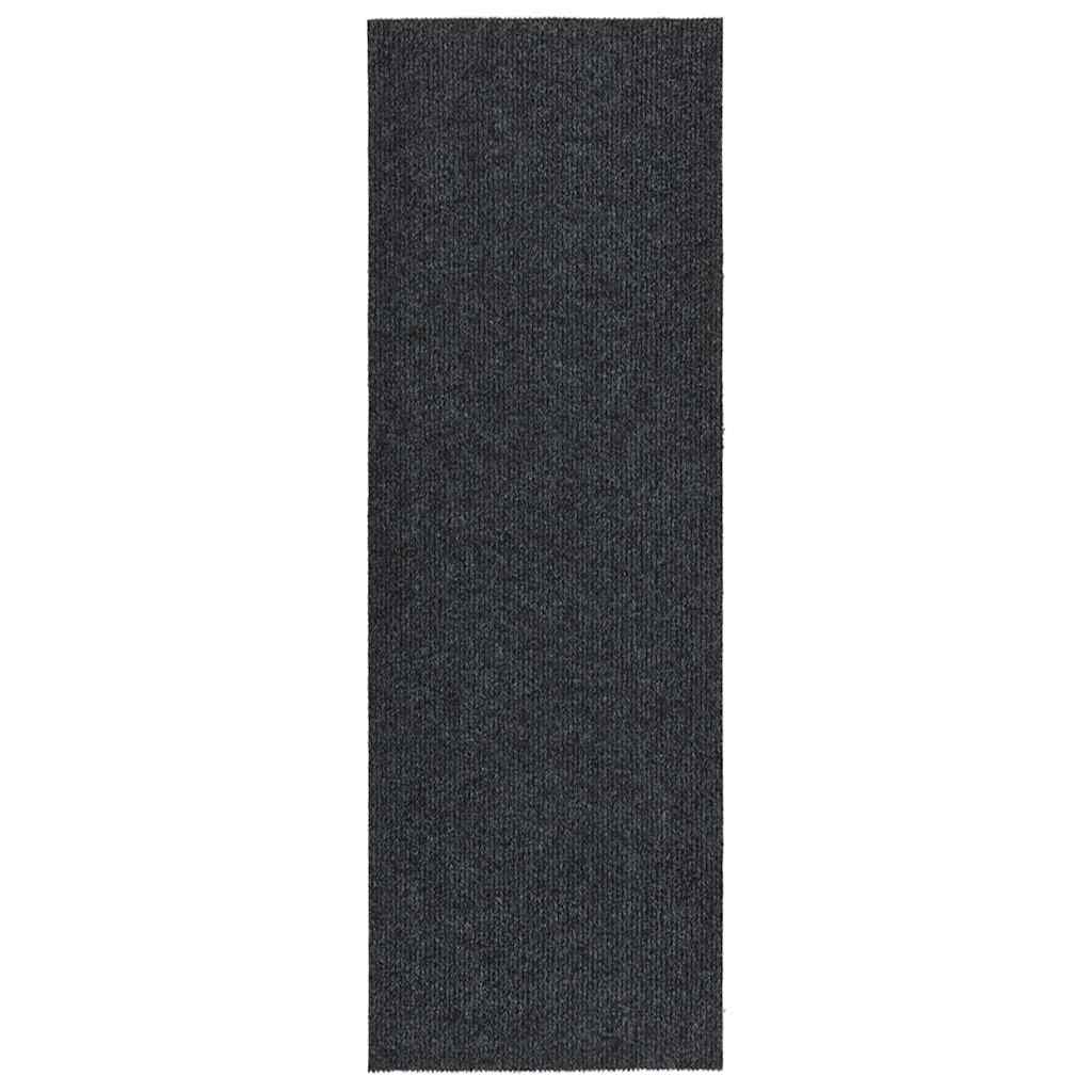 Vidaxl droogloopmat 100x300 cm anthrazit -geläutet