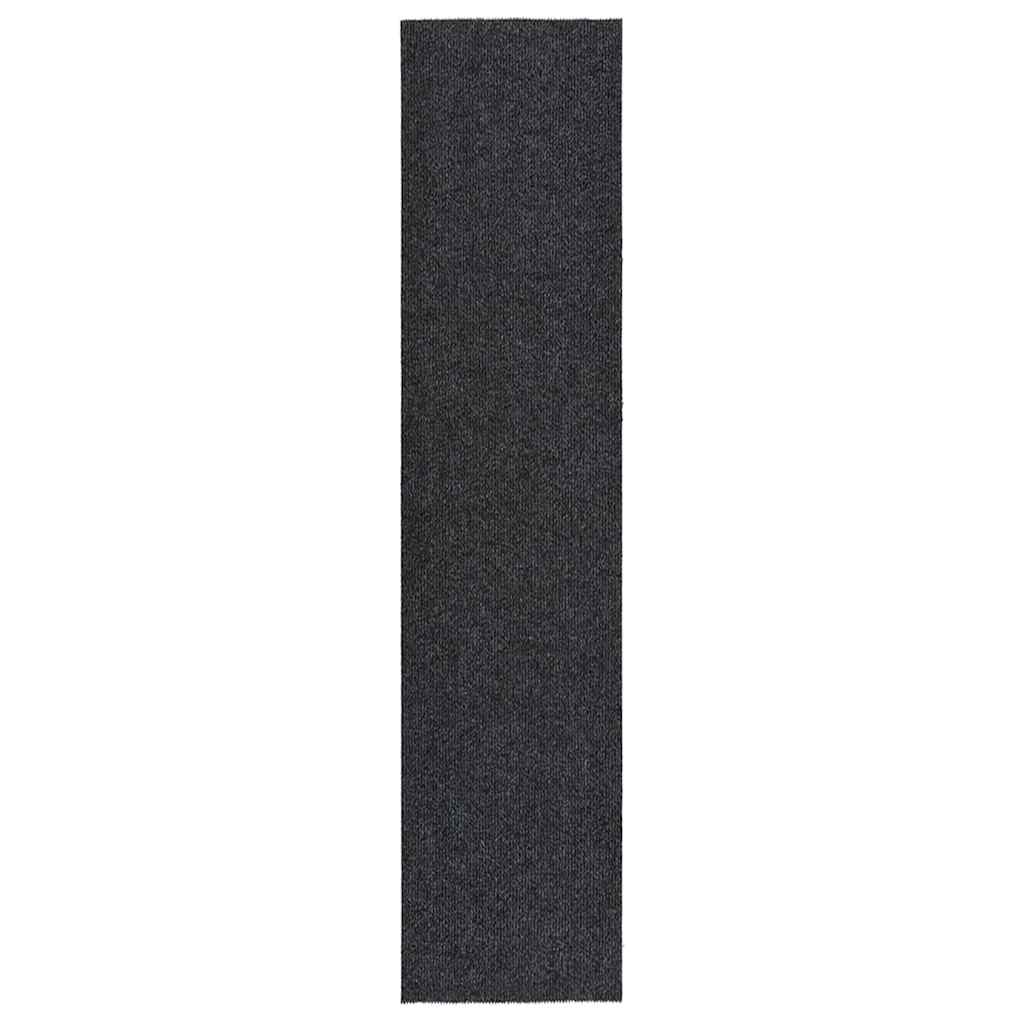 Vidaxl droogloopmat 100x450 cm anthrazit -gelöscht