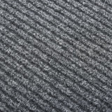Vidaxl Droogloopmat 100x150 cm Grau