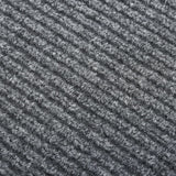 Vidaxl Droogloopmat 100x450 cm Grau