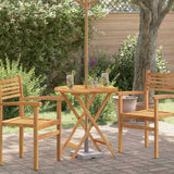 Vidaxl tuintafel inklapbaar ø60x75 cm massief eucalyptushout