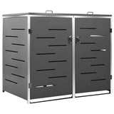 Vidaxl Containerspeicher Doppel 138x77.5x112.5 cm Edelstahl