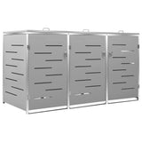 Vidaxl Container Speicher Triple 207x77.5x112.5 cm Edelstahl
