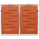 Vidaxl Containerspeicher Doppel 138x77.5x112.5 cm Edelstahl