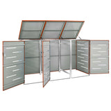 Vidaxl Container Speicher Triple 207x77.5x112.5 cm Edelstahl