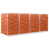 VIDAXL -Behälterspeicher Vier -Double 276.5x77.5x112.5 cm Edelstahl