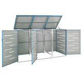 Vidaxl Container Speicher Triple 207x77.5x112.5 cm Edelstahl