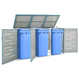 Vidaxl Container Speicher Triple 207x77.5x112.5 cm Edelstahl