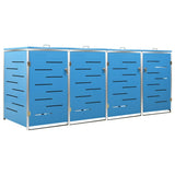 VIDAXL -Behälterspeicher Vier -Double 276.5x77.5x112.5 cm Edelstahl