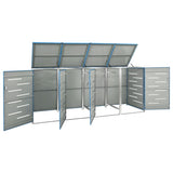 VIDAXL -Behälterspeicher Vier -Double 276.5x77.5x112.5 cm Edelstahl