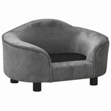 Vidaxxl Hundesofa 67x47x36 cm Plüsch grau