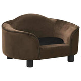 Vidaxxl Hundesofa 67x47x36 cm Plüsch braun