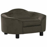 Vidaxxl Hundesofa 67x47x36 cm Plüsch dunkelgrau