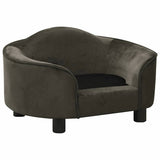 Vidaxxl Hundesofa 67x47x36 cm Plüsch dunkelgrau