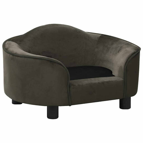 Vidaxxl Hundesofa 67x47x36 cm Plüsch dunkelgrau