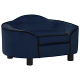 Vidaxxl Hundesofa 67x47x36 cm Plüsch blau
