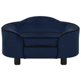 Vidaxxl Hundesofa 67x47x36 cm Plüsch blau