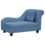 Vidaxxl Hundesofa mit Kissen 83x44x44 cm Plüsch blau