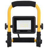 Vidaxl -Scheinwerfer mit Griff LED 20 W warmes Weiß