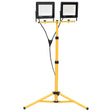 Vidaxl spotlight met statief led 2x100 w warmwit