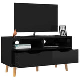 Vidaxl tv-meubel 90x40x48,5 cm bewerkt hout hoogglans zwart