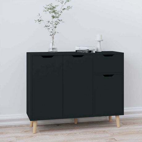 Vidaxl dressoir 90x30x72 bewerkt hout zwart