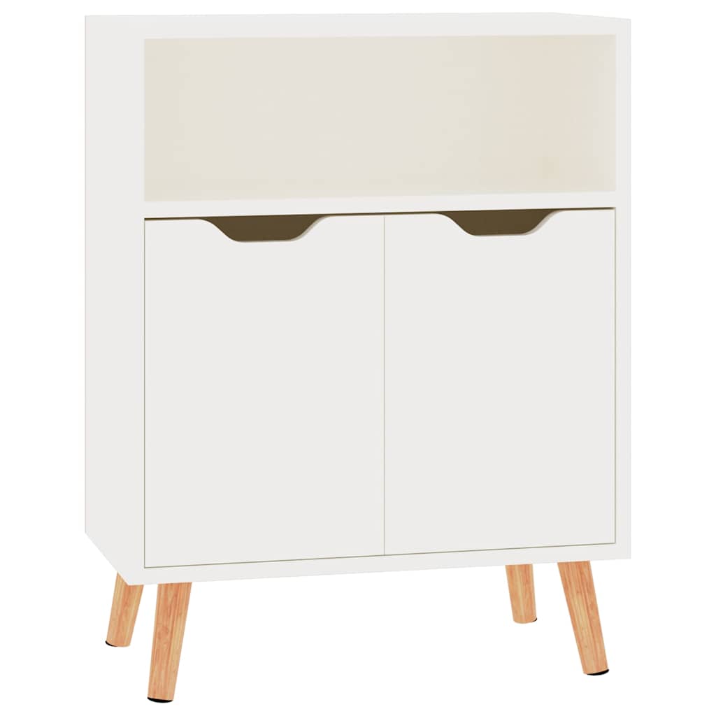 Vidaxl dressoir 60x30x72 cm bewerkt hout hoogglans wit