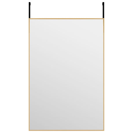 Vidaxl -Türspiegel 40x60 cm Glas und Aluminium Gold gefärbt