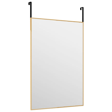 Vidaxl -Türspiegel 40x60 cm Glas und Aluminium Gold gefärbt