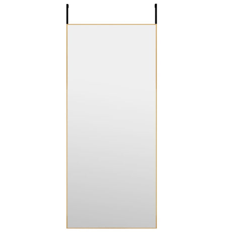 Vidaxl -Türspiegel 40x100 cm Glas und Aluminium Gold gefärbt