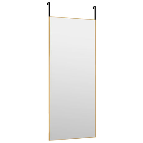 Vidaxl -Türspiegel 40x100 cm Glas und Aluminium Gold gefärbt