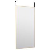 VIDAXL -Türspiegel 50x100 cm Glas und Aluminium Gold gefärbt