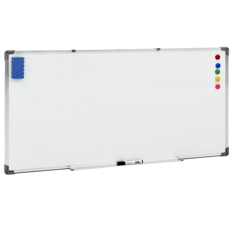 Vidaxl Whiteboard Magnetic 110x60 cm Stahlweiß