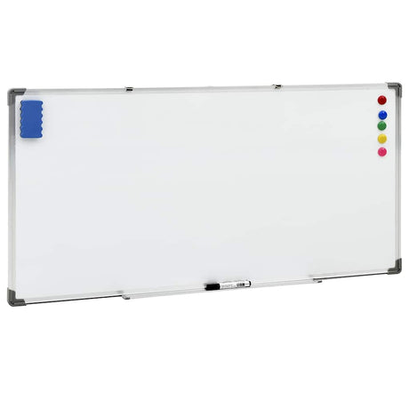 Vidaxl Whiteboard Magnetic 110x60 cm Stahlweiß