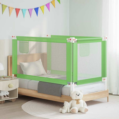Vidaxl Bettdiagramm Kleinkind 150x25 cm Stoff grün