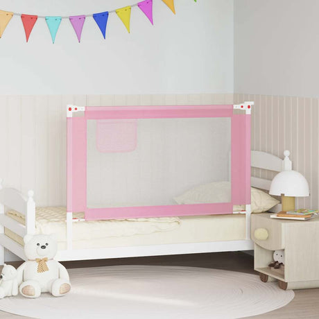 Vidaxl Bettdiagramm Kleinkind 120x25 cm Stoff rosa